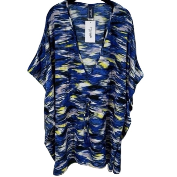 NEW Swimsuits For All Bathing Suit Coverup Coastal Resort Hawaiian Size M/L - Picture 2 of 10